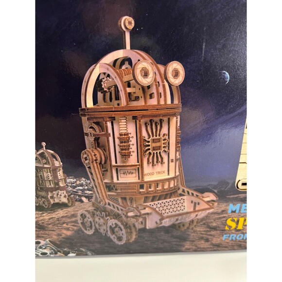 Wood Trick Space Junk Robot Mechanical 3D Puzzle STEM New Hours of Entertainment - Picture 3 of 7